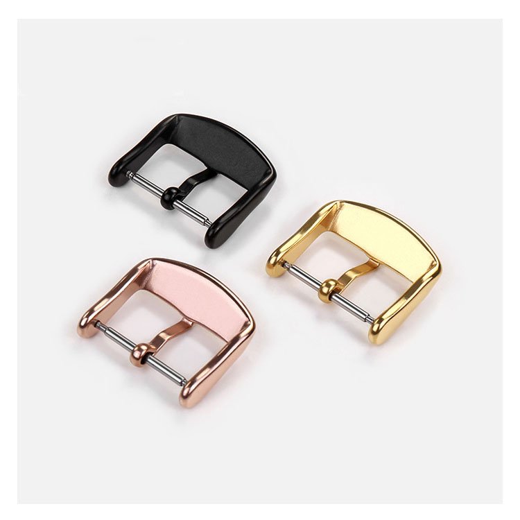 14 16 18 20 22 24 26 28 30mm Silver Black Gold Color Smart Watch Clasp Accessories Stainless Steel Pin Buckle For Watch Strap