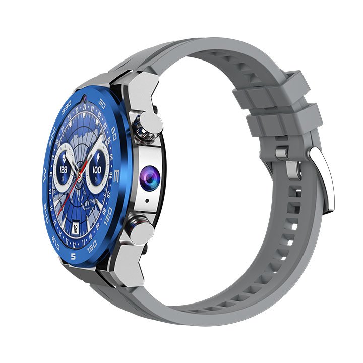 New Round 4G Smartwatch AMOLED Screen NFC Video Call Dual Camera Download Apps WIFI Sim Card Watches B8 Smart Watch With Android