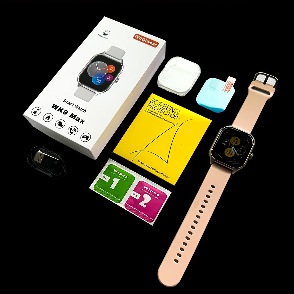 2024 Hot Selling WK9 MAX Smart Watch Bt Call 2.01inch Square Screen Health Monitoring Life Waterproof Lady MEN Watch I58