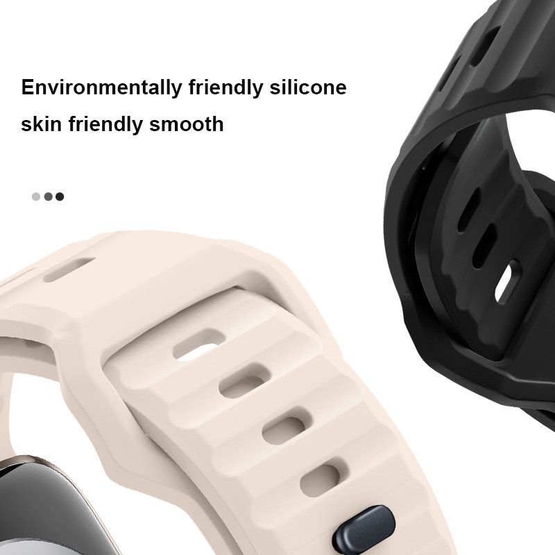 Soft Silicone Watch Strap for iWatch Waterproof Loop Sport Watch Band Square Buckle For Smart Watch Ultra 49mm breathable