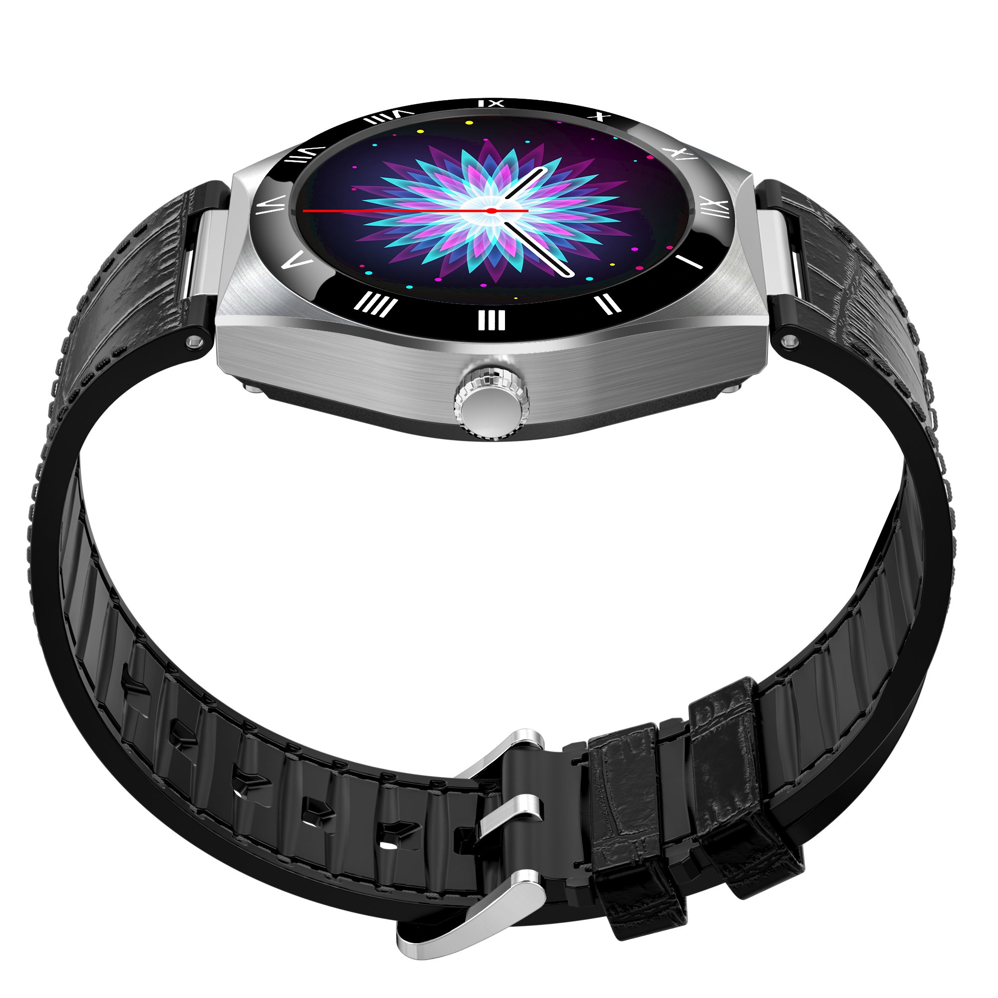 AW12 High Resolution Full touched fitness tracker rotating crown UI change IP67 bluetooth calling smart watch