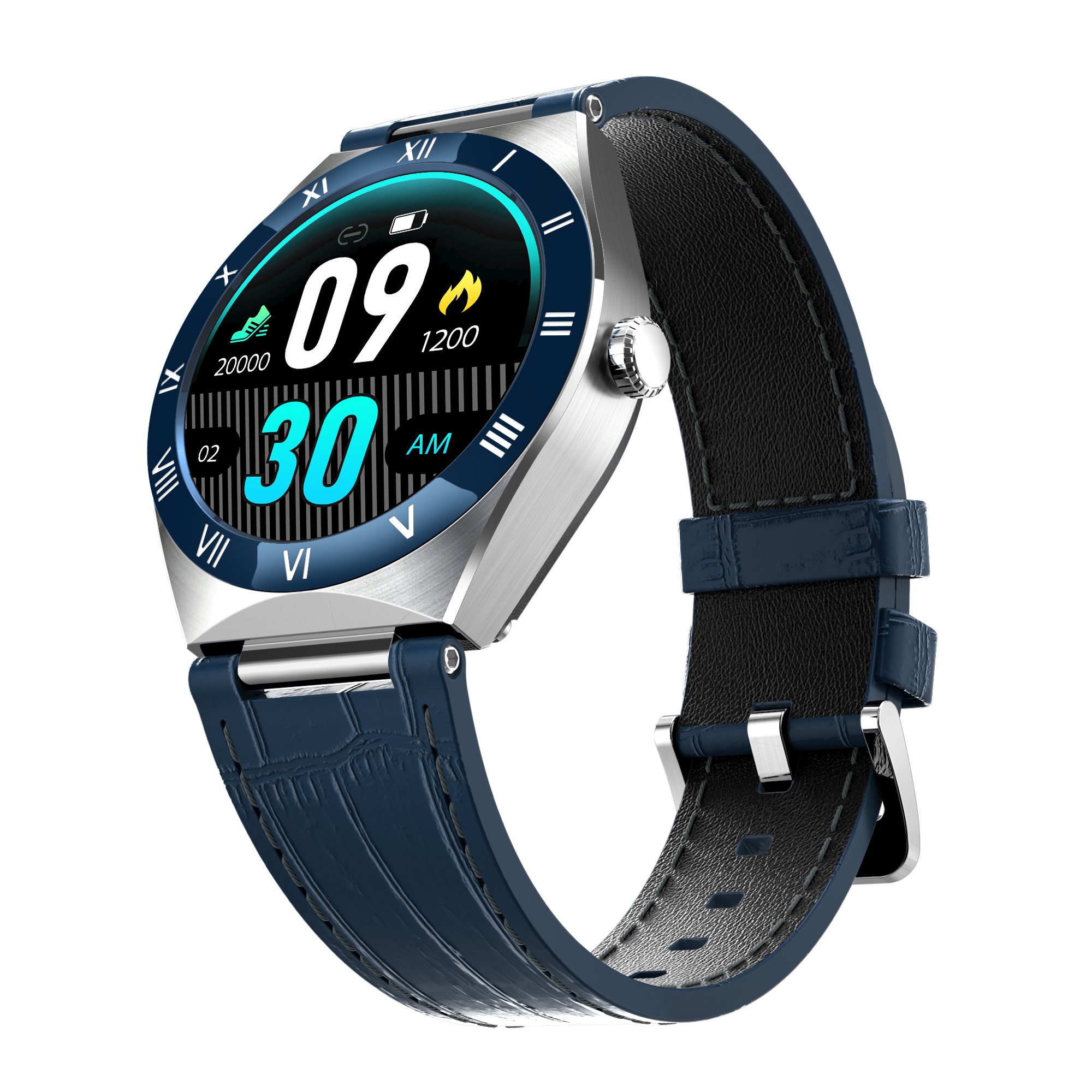 AW12 High Resolution Full touched fitness tracker rotating crown UI change IP67 bluetooth calling smart watch