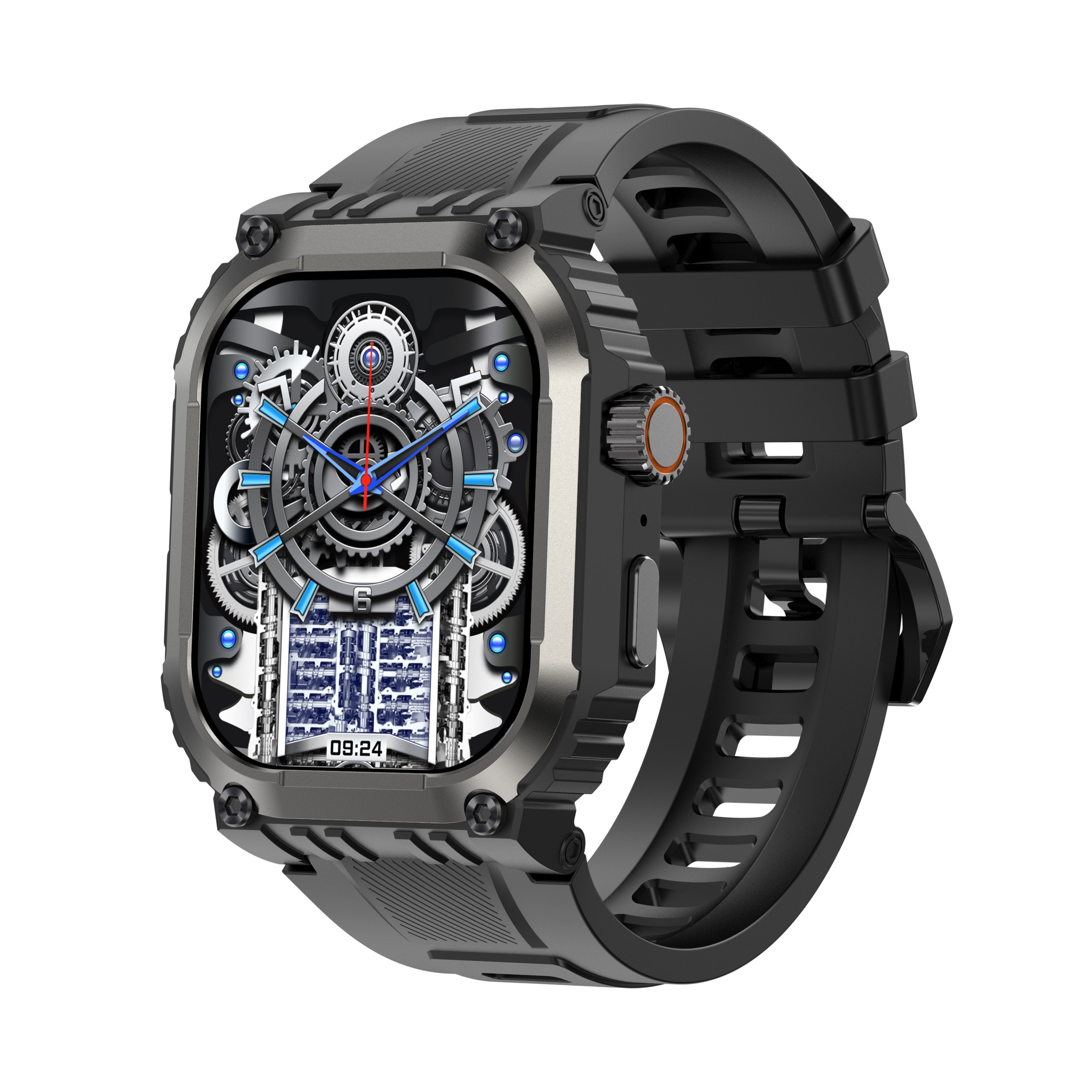 2024 GPS Smart Watch LG101 1.83inch Screen BT Call 410mAh Battery IP68 Waterproof Heart Rate Outdoor Sports Smartwatch for Men