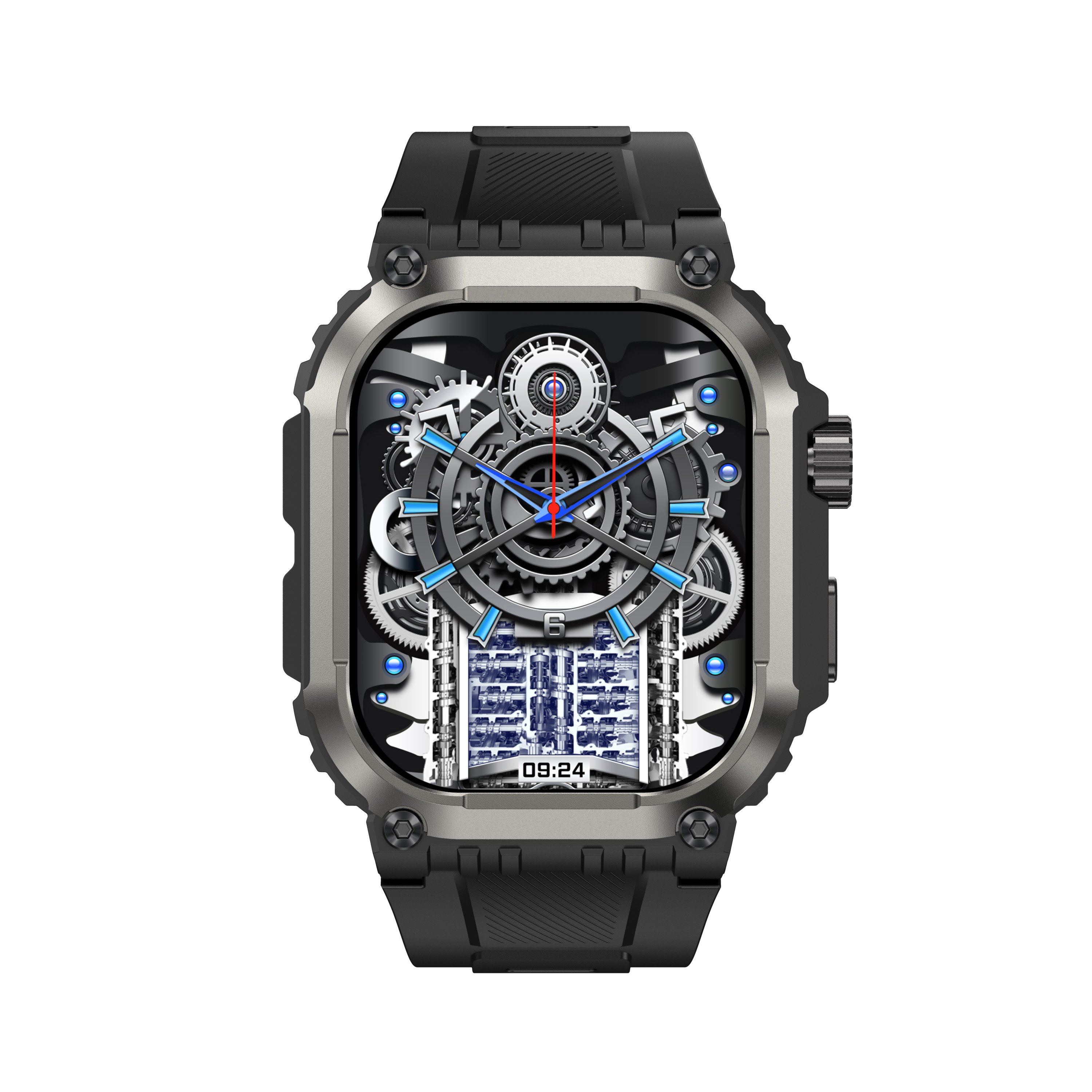 2024 GPS Smart Watch LG101 1.83inch Screen BT Call 410mAh Battery IP68 Waterproof Heart Rate Outdoor Sports Smartwatch for Men