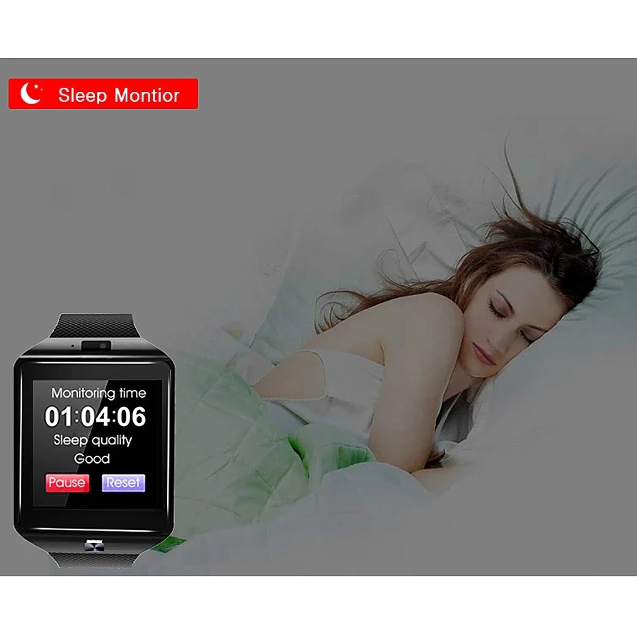 Multiple languages support Digital Touch Screen Bracelet Camera SIM Card Smartwatch Android Phones Support pedometer sport watch