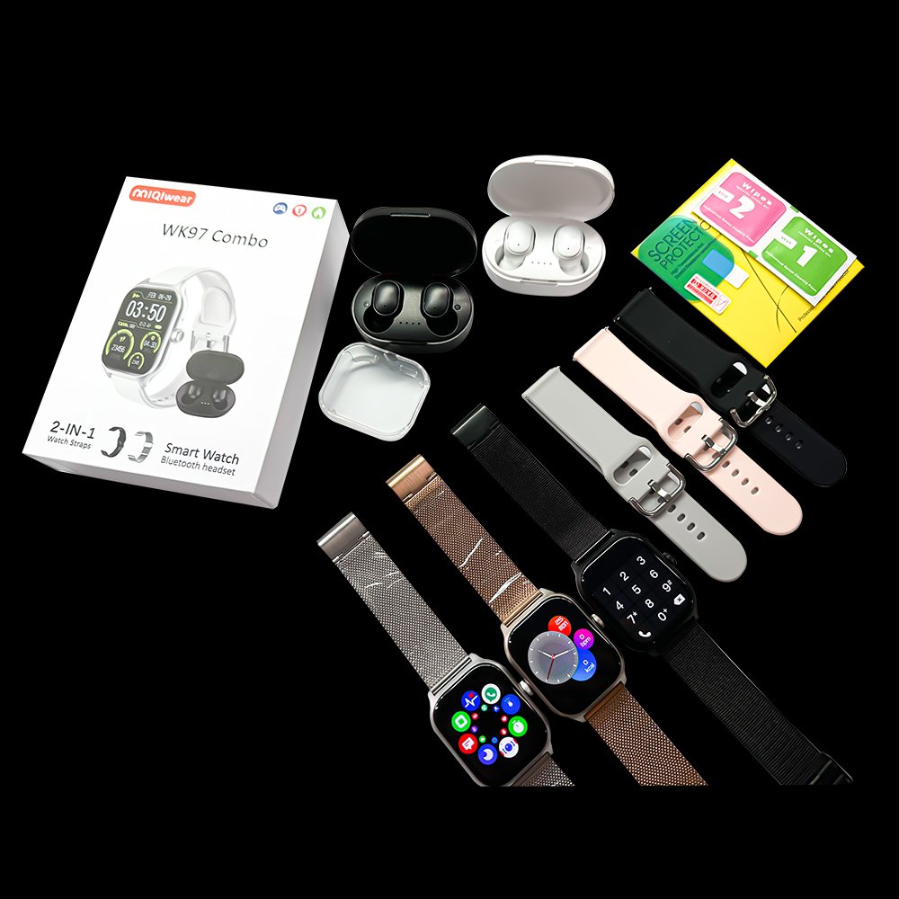 WK97 2 In 1 smart Watch ultra 9 BT Call Smartwatch Serie 9 I8 Ultra max connecte t800 smart watch with earbud PK T55 M69 PRO MAX