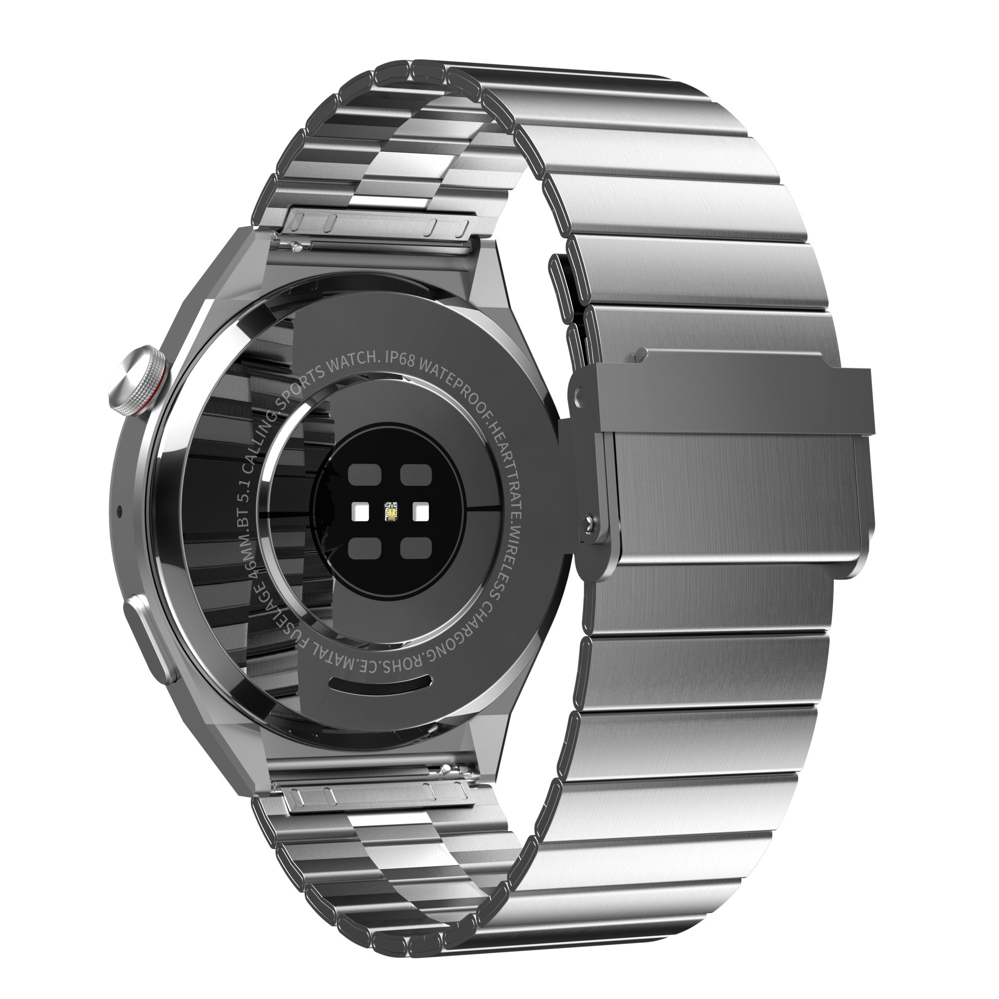 Round Screen Smart Watch Men Waterproof BT Calling 1.43inch Amoled Screen Health Monitoring Voice Assistant Smartwatch