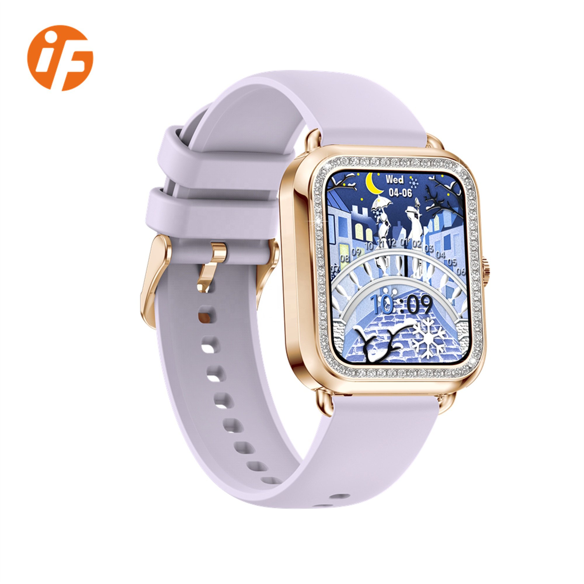 Wholesale 2023 INNOFOVO I68 Woman IP68 Waterproof Sport Square Smart Watch