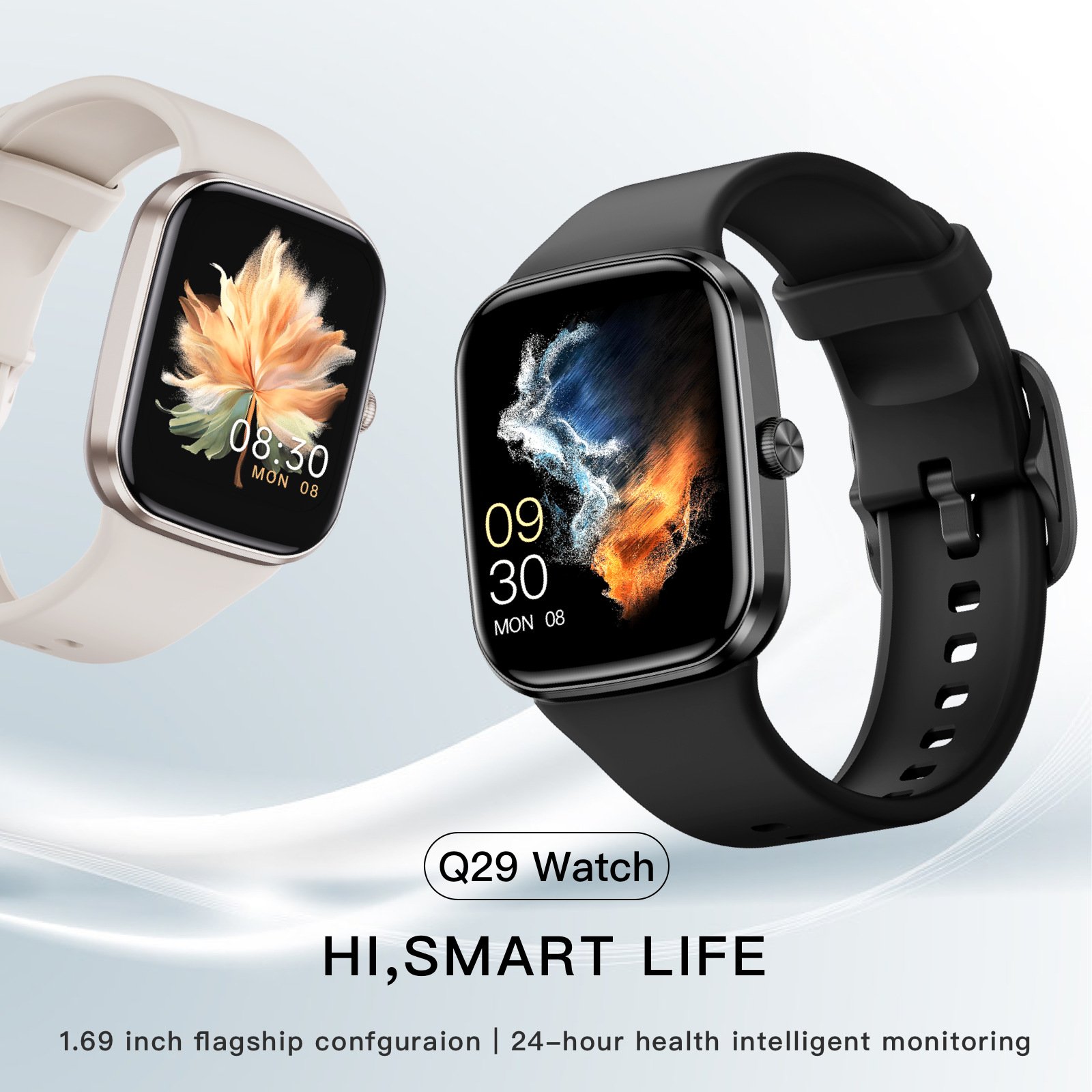 2024 Latest Unique real blood pressure data ECG blood oxygen temperature monitor health care new smart watch with Air pump