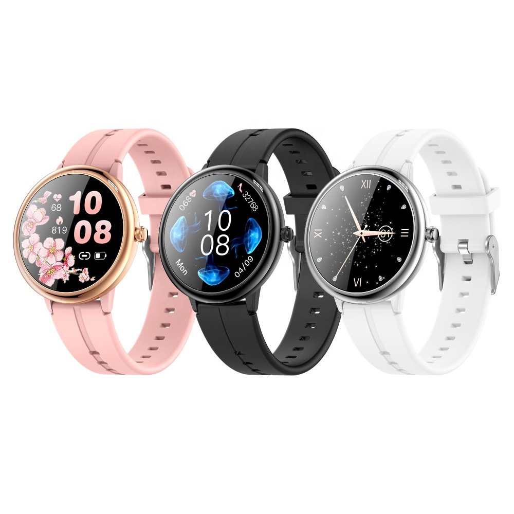 Ladies Smart Watch R8 for Women with Heart Rate Blood Pressure Oxygen Monitor Round Screen Smart Watches New Arrivals 2022