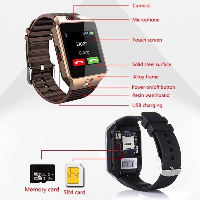 2022 New Arrivals Smart Watches DZ09 with Favorable Price Latest Model Smart Watch