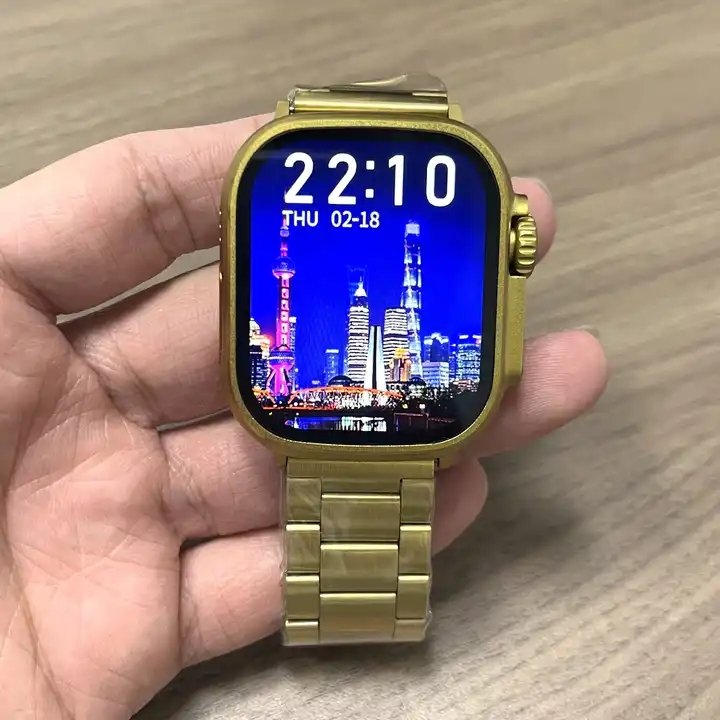 Koran Prayer Alarm Reminder Watch Gold Watchband Muslim Prayer Quran Time Smart Watches M9 Ultra Max for Islamic Muslim Moslem