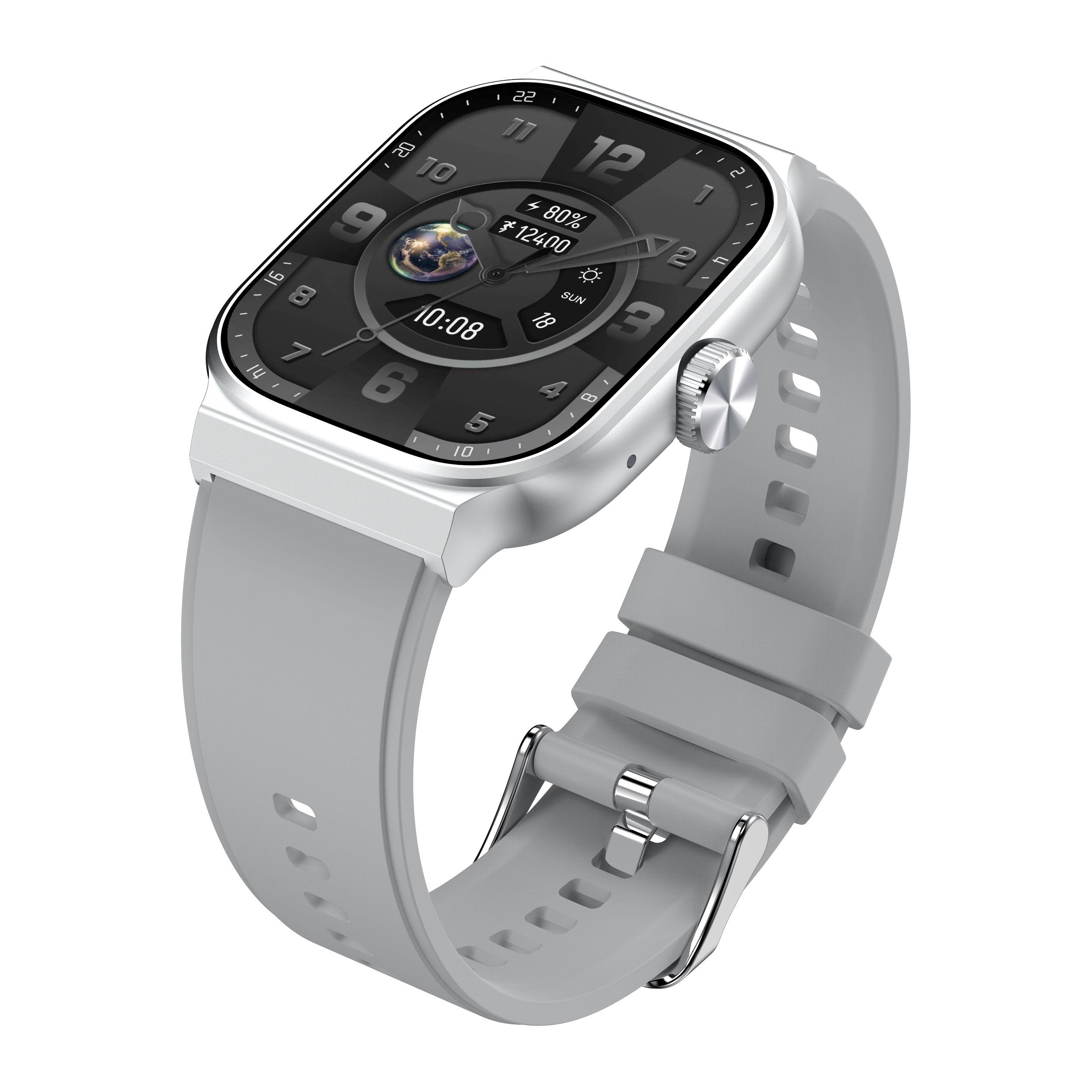 Full Touch Screen BT Calling Rectangle SmartWatch AM9 Smart Watch Play Music Calories Sleep Monitoring Remote Camera Bracelet