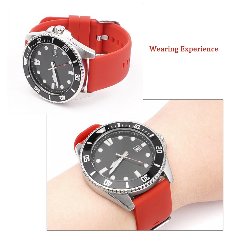 16mm 18mm 20mm 22mm Womens Men Quick Release Soft Silicone Watch Bands Replacement Smart Sport Watch Straps