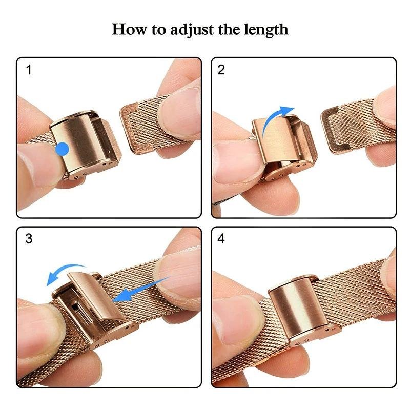 Slim Milanese Strap For Samsung Galaxy Watch 4 5 20mm 22mm Replacement Straps for Smart Watch Stainless Steel Straps 20mm 22mm