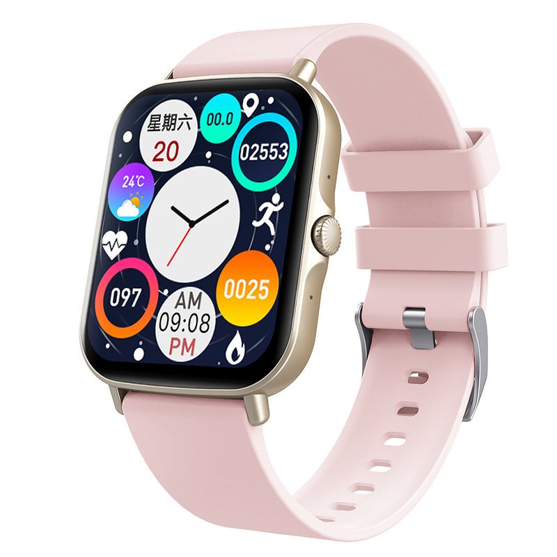 F97S new thermometer wireless hands-free calls smart watch bracelet 1.69inch full touch screen more point sport smart bracelet