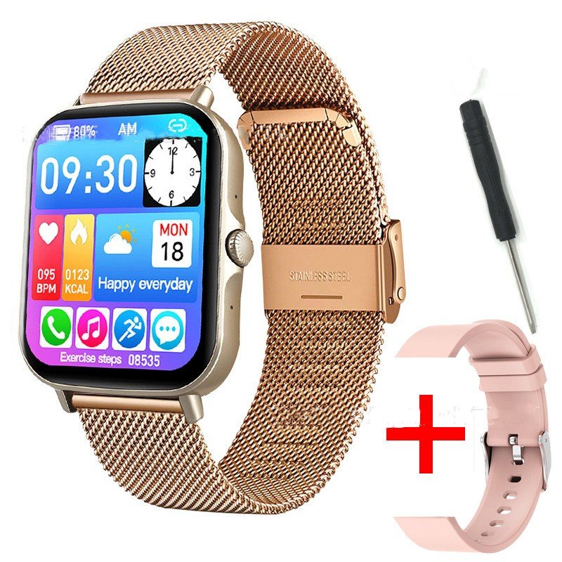 F97S new thermometer wireless hands-free calls smart watch bracelet 1.69inch full touch screen more point sport smart bracelet