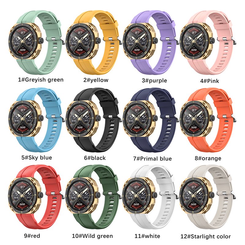 Smart Watch Accessories Silicone Watch Strap Case For Huawei Gt Cyber Smart Watch