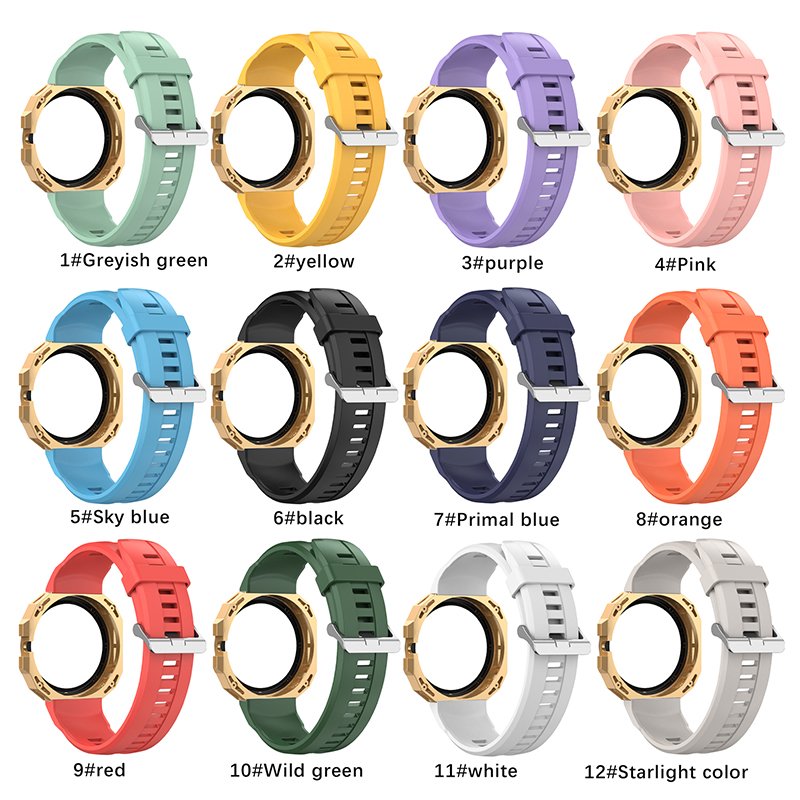 Smart Watch Accessories Silicone Watch Strap Case For Huawei Gt Cyber Smart Watch