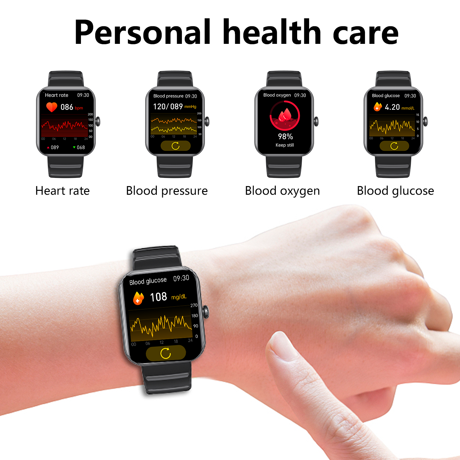 2024 4G Hombre Watch For Men Smart Sim Card Android With Earbuds 7 In 1 Charger Waterproof Smart Watch