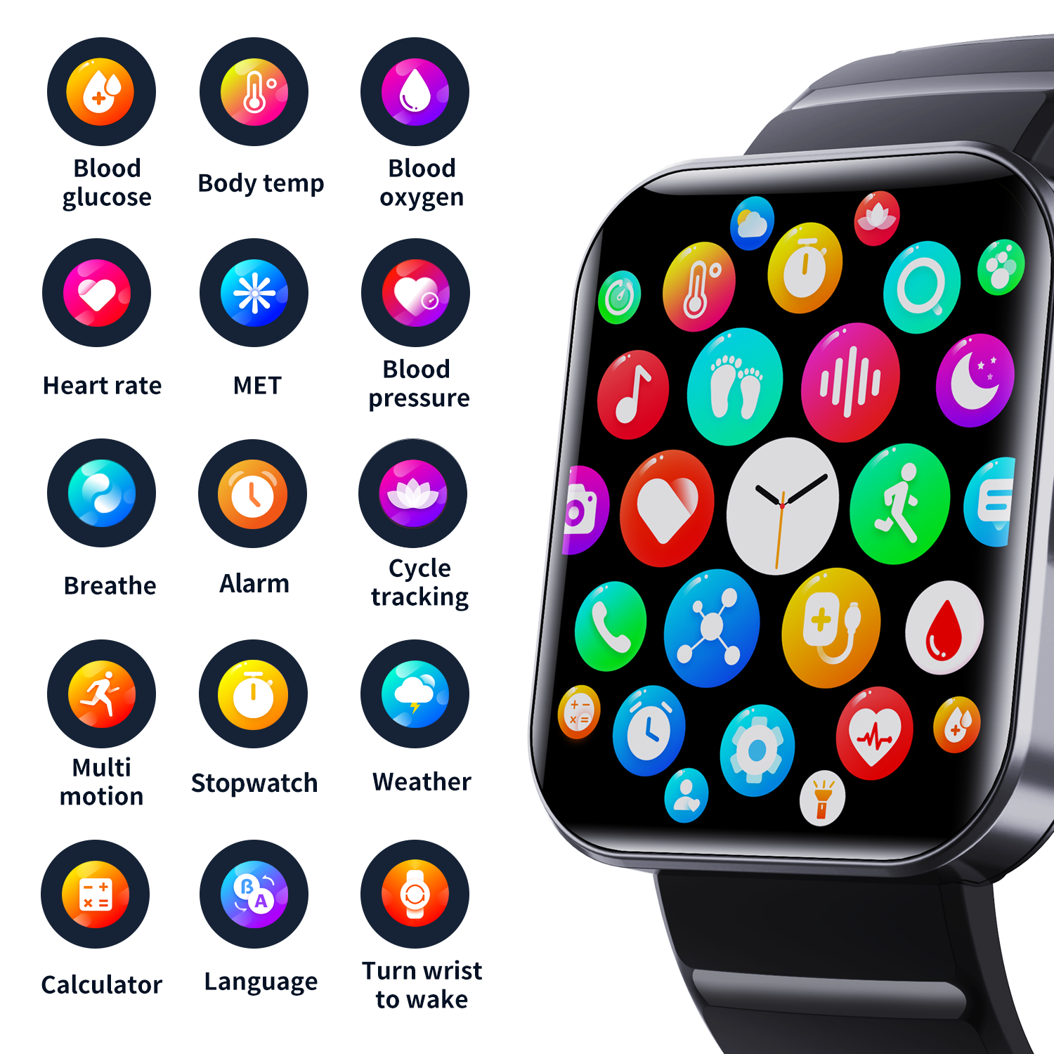 2024 4G Hombre Watch For Men Smart Sim Card Android With Earbuds 7 In 1 Charger Waterproof Smart Watch