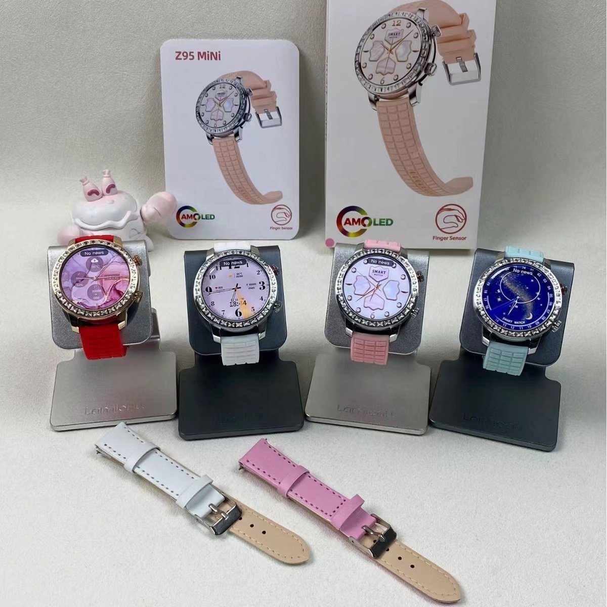 2024 Newest Z95 mini smart watch Reloj Inteligente fashion band smartwatch Compass NFC 460mah Big Battery Z95 mini for Women