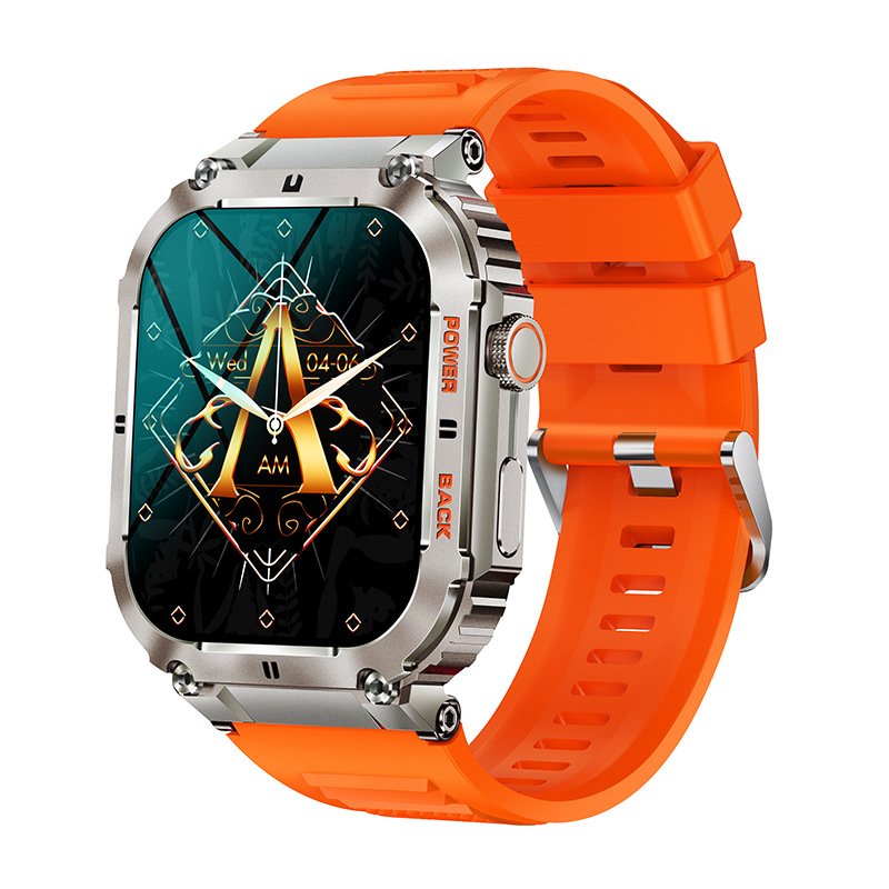 Heart Rate Blood Pressure BT call IP67 1.96 Inch Screen Round Fitness Tracker K57pro reloj inteligente Sport Smart Watch For Men