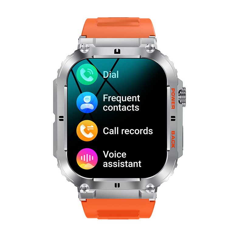 Heart Rate Blood Pressure BT call IP67 1.96 Inch Screen Round Fitness Tracker K57pro reloj inteligente Sport Smart Watch For Men