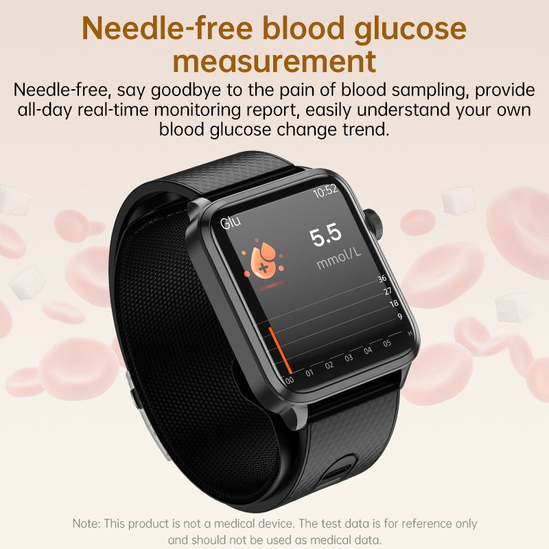 2022 Latest Hot Selling Bp Monitor Wholesale Price Inflatable Watch Heart Rate Waterproof Blood Pressure Smart Watch For Men