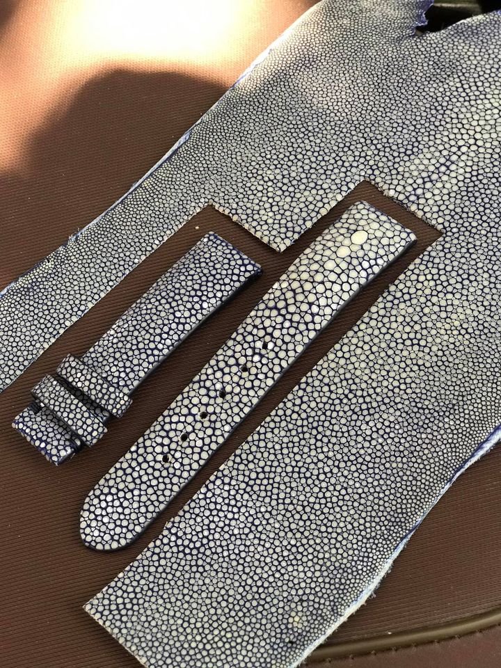 Wholesale High Quality Stingray Leather Watch Band Luxury Watch Strap Genuine Leather Watch Bands From Vietnam