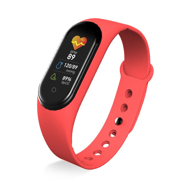 2022 Waterproof Sports Bracelet Screen Band Fitness Track Wristwatch M5 Smart Watch Band Sport Fitness Tracker M5 Smart Bracelet