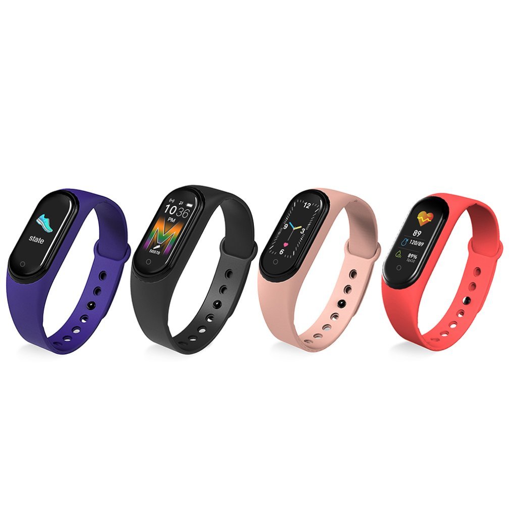2022 Waterproof Sports Bracelet Screen Band Fitness Track Wristwatch M5 Smart Watch Band Sport Fitness Tracker M5 Smart Bracelet