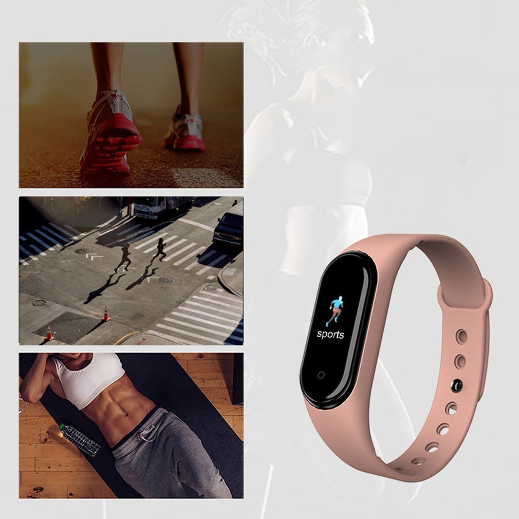 2022 Waterproof Sports Bracelet Screen Band Fitness Track Wristwatch M5 Smart Watch Band Sport Fitness Tracker M5 Smart Bracelet