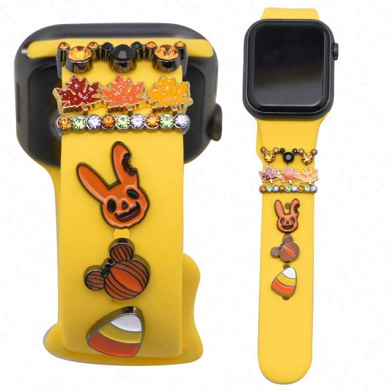 Custom Hard Enamel Band Charms For Bracelet Metal Paw Decorative Nails Watch Charms For Smart Watch Bands & Accessories