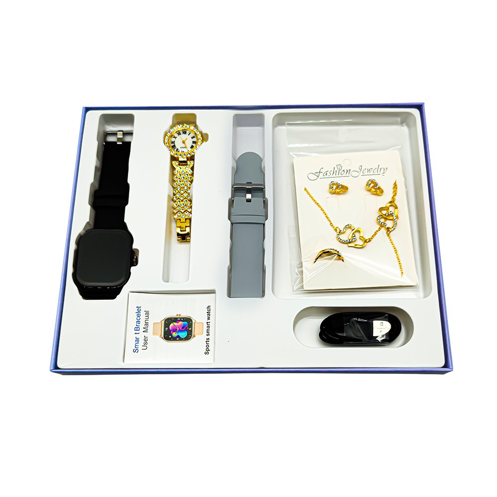 Top Quality D15 GS Smartwatch Suit With Fashion Jewelry Sport Bracelet Outdoor Smart watch With AMOLED Screen