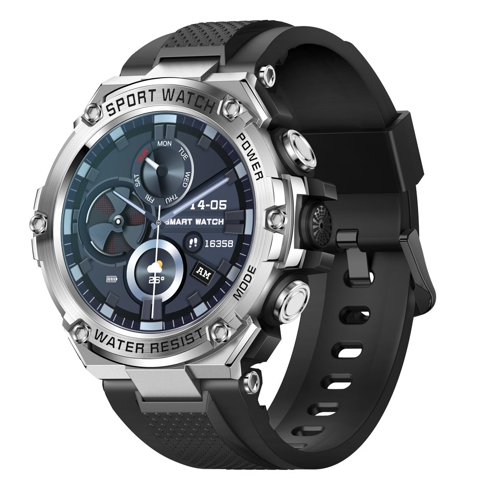T88 Sports outdoor Smart watch 2023 1.50inch BT call IP68 800mah big battery Da Fit App outdoor Round smartwatches for men