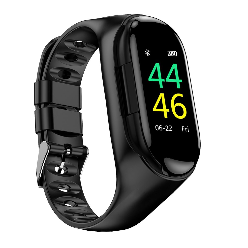 M1 Newest AI 2 in 1 Touch Screen Band Smartwatch Bracelet2021 M1 Newest Men and women Smart Watch with Earphone Fitness Tracker