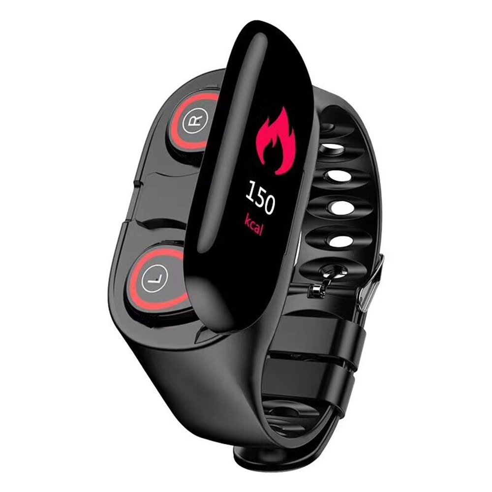 M1 Newest AI 2 in 1 Touch Screen Band Smartwatch Bracelet2021 M1 Newest Men and women Smart Watch with Earphone Fitness Tracker