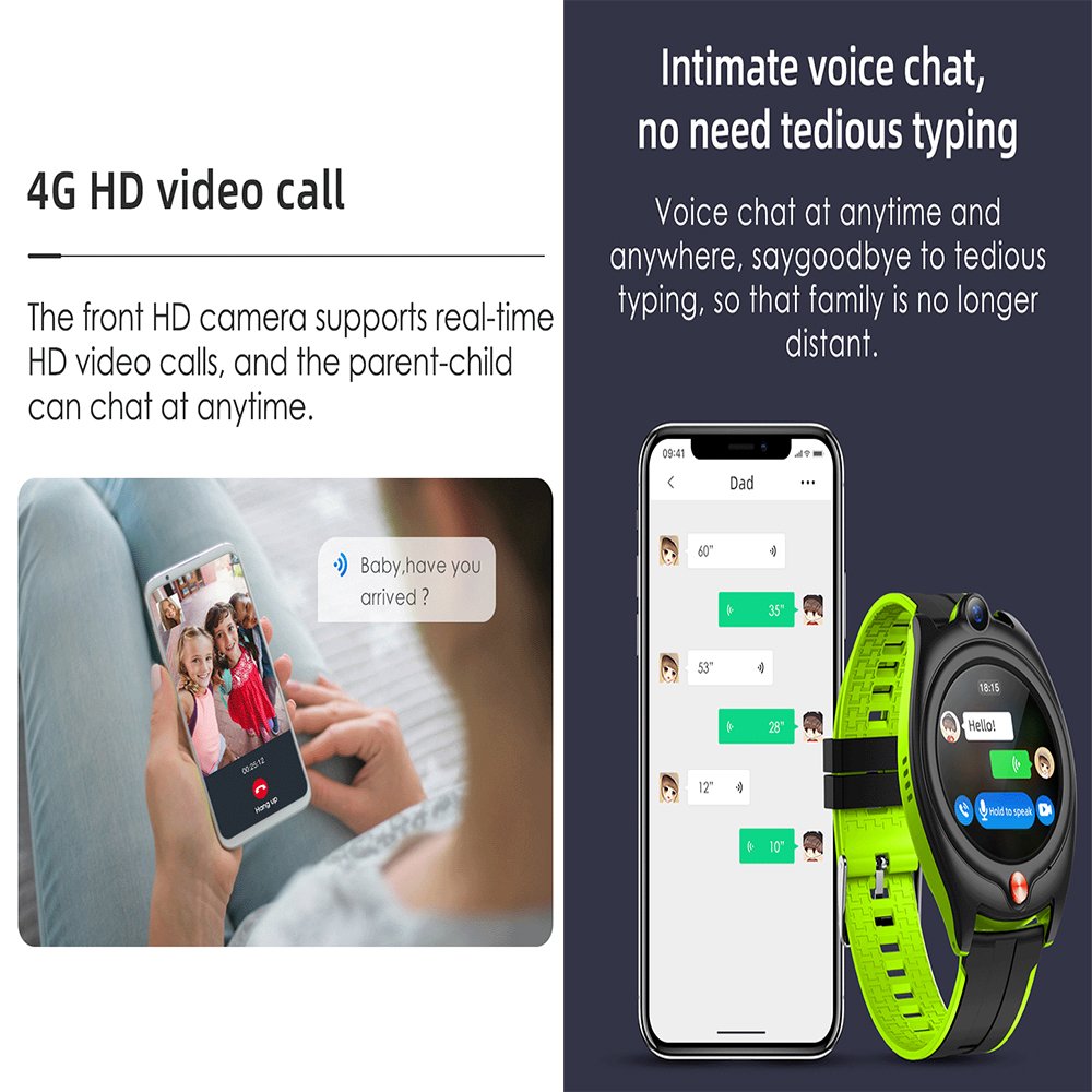 High quality Life assistant 4G HD Video 2 ways voice chat gps smart watch I9 Sport watches for kids