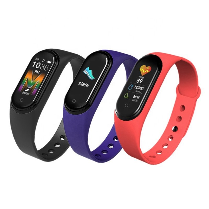 OEM M3 M5 M4 M6 Smart Watch 2024 Ip67 Waterproof Heart Rate Blood Pressure Sleep Monitor Smart Bracelet Pedometer Smart Band