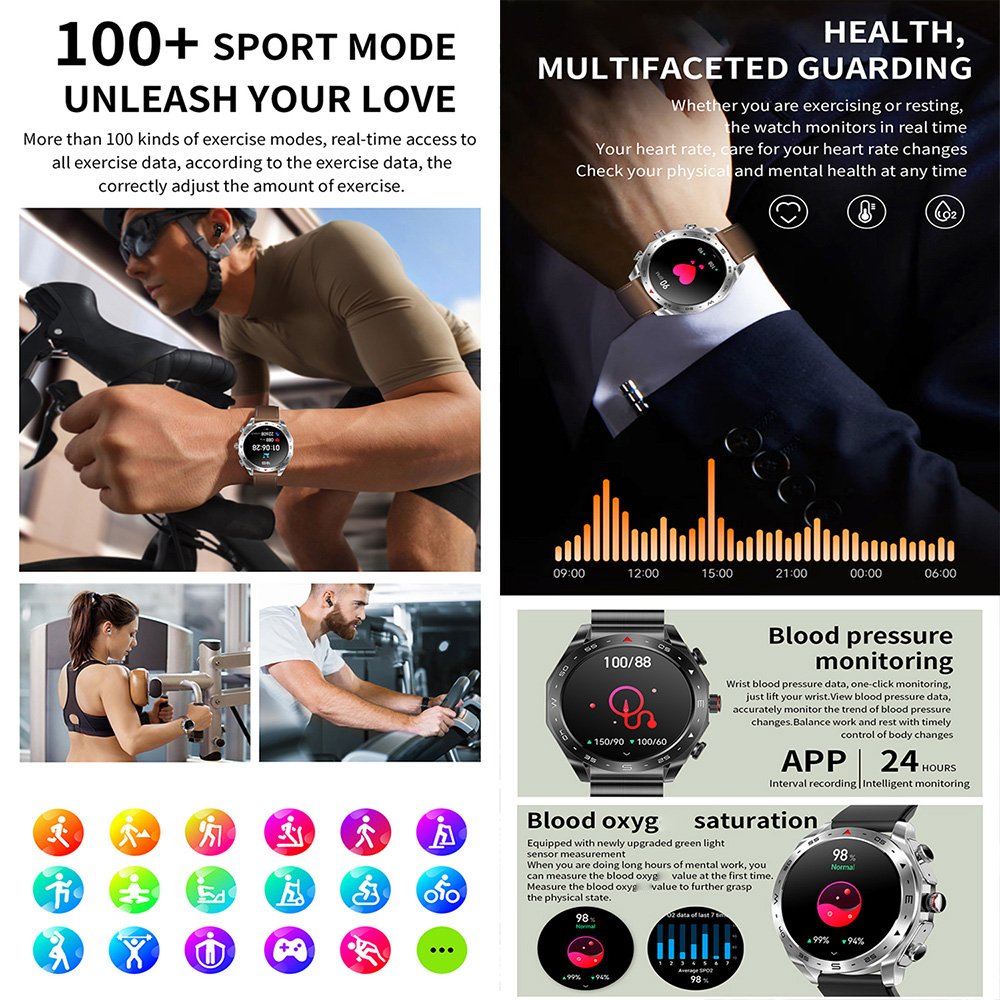 Dropshipping music control health sport monitoring smartwatch bracelet with wireless headset earbuds smart watch band