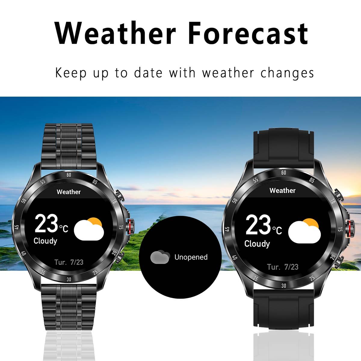SENBONO Hot sales SmartWatch MAX7 BT Call Heart Rate HD Round screen Business watch Waterproof Smart watch Men for ios Android