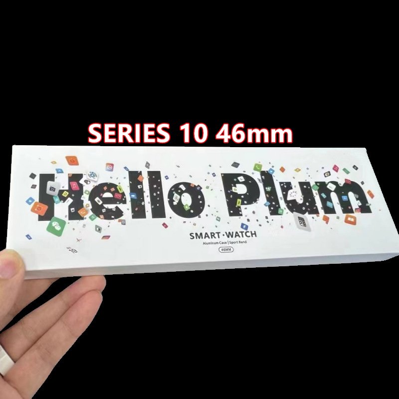 SERIES 10 46mm 2.04" AMOLED Smartwatch 2024 H15 PRO Montre Relojes intelligent Series10 BT Call Hello Plum Smart watch S10