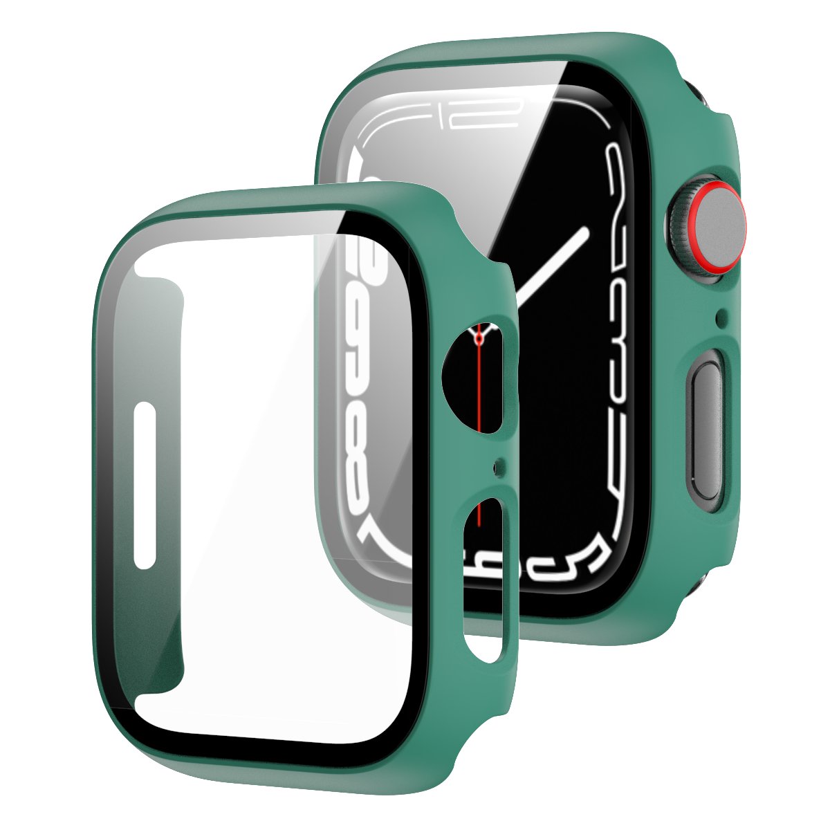 Smart Watch Cover PC Protective Shell+Tempered Film 38/40/41/42/44/45mm Watch Case For Apple Watch Series 8 7