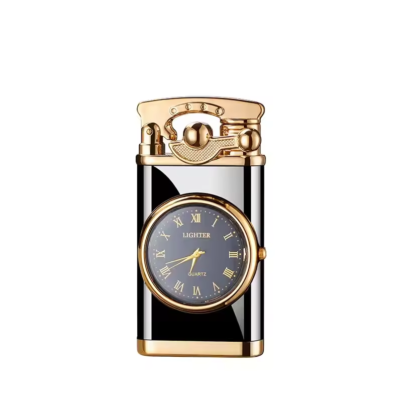 Newest Creative Fashion Smart Watch With Blue Flame Cigar Lighter Metal USB Style Torch For Cigarette/Smoke For Travel