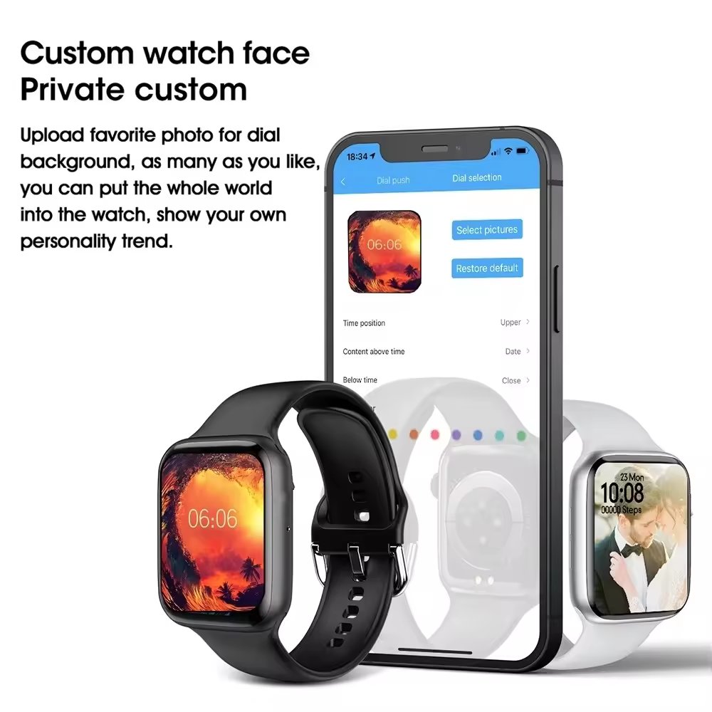 X8 smartwatch with magnetic charging rotate button 1.75 inch largescreen waterproof IP67 Pro plus Reloj smart watch X8 Max