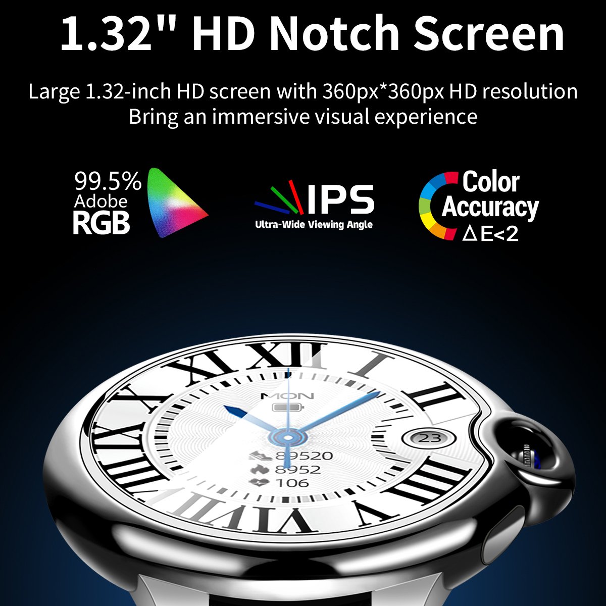 AW28 1.32'' Luxury Ladies Smartwatch Female assistant 2024 Reloj inteligente Mujer Montres intelligentes Smart watch for Women