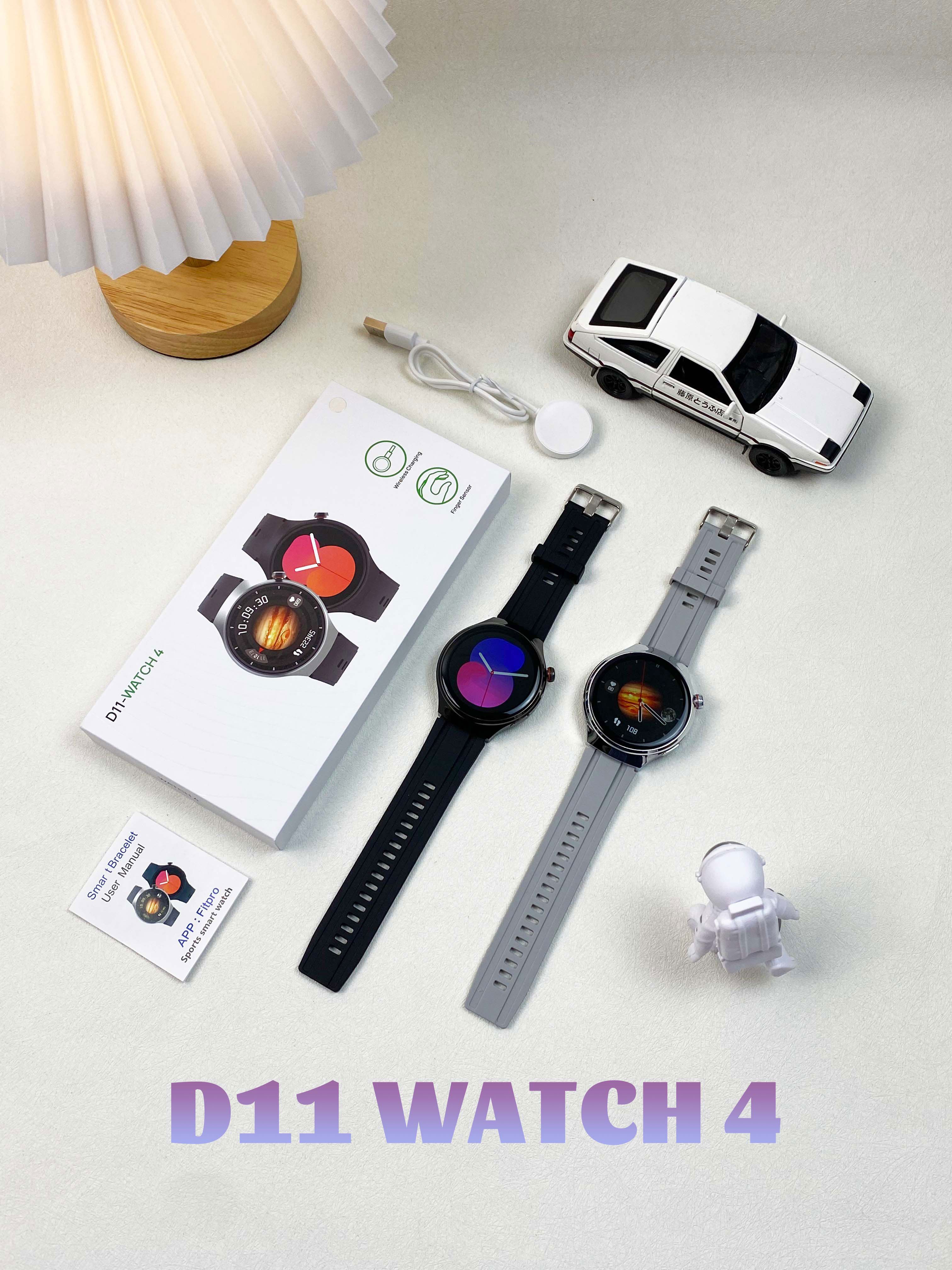 D11 round smart watch IP67 waterproof smartwatch with Heart rate monitor wireless charging