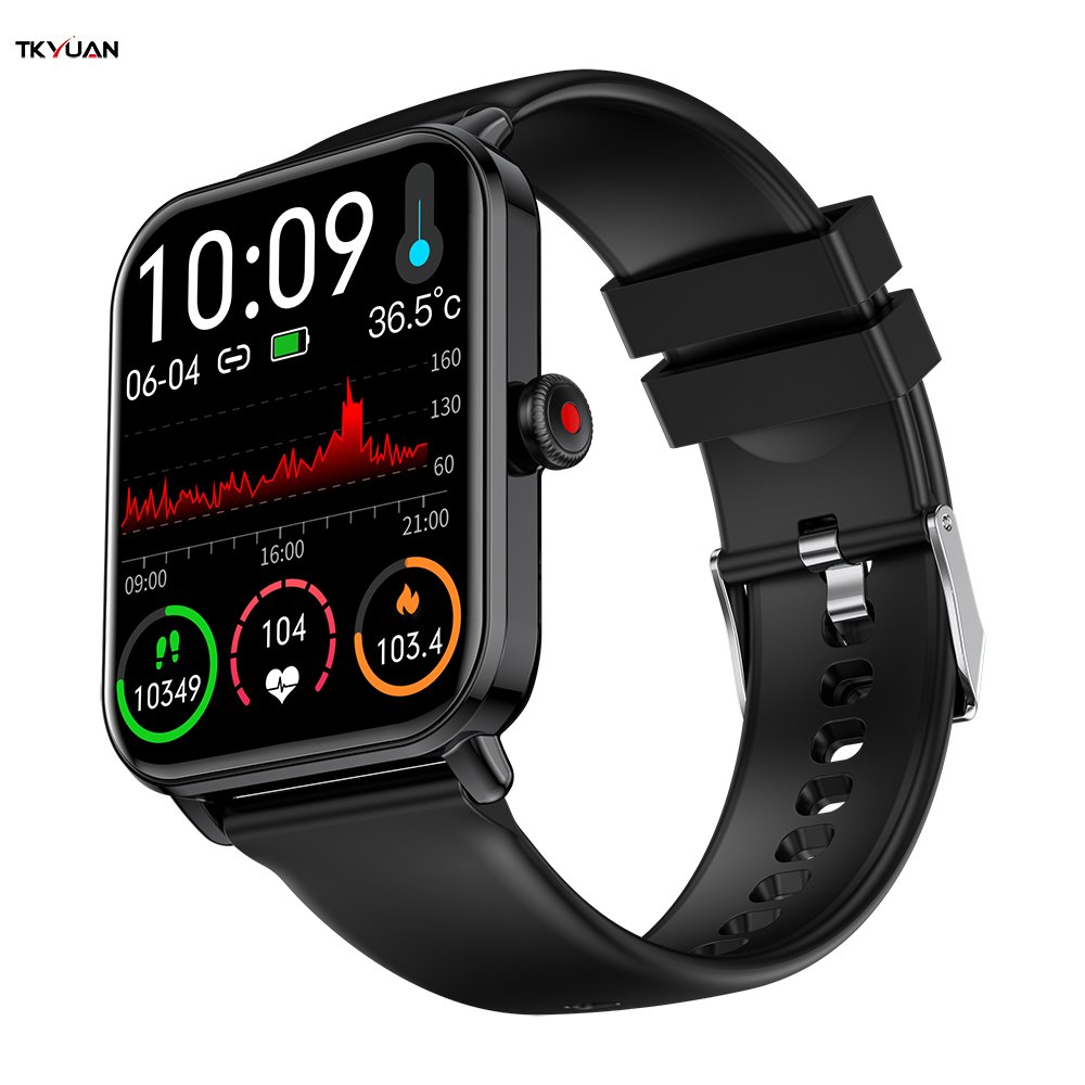TKYUAN OEM Smart Watch For Men Women 1.83inch Silicone Strap Bt Calling Voice Assistant Custom Watch Faces Sport Smartwatch