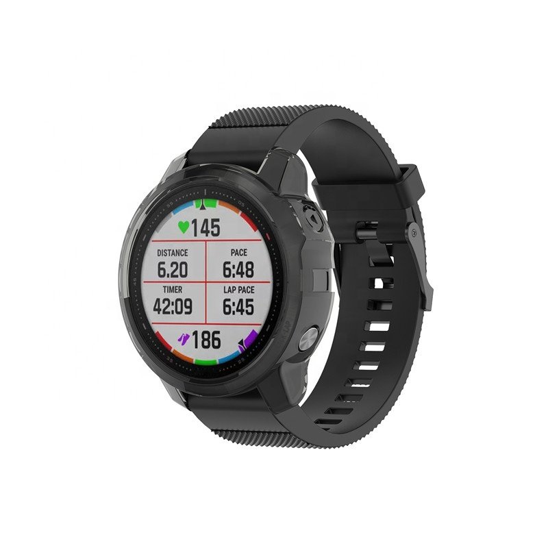 Shockproof Soft Clear TPU Protector Case Cover For Garmin Fenix 6s Pro Smart Watch Protective Cover